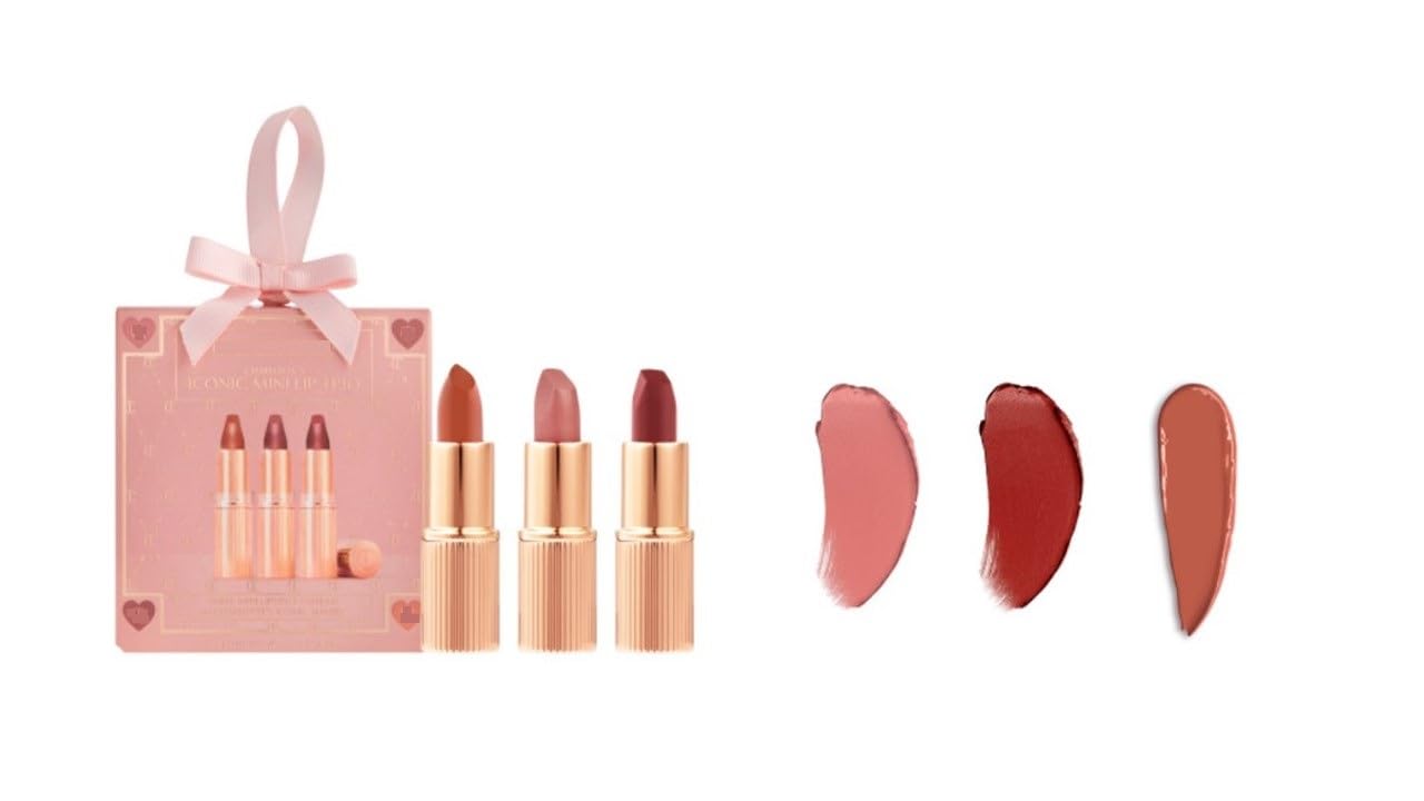 Tilbury CHARLOTTE'S NEW! ICONIC MINI LIP TRIO LIMITED EDITION KIT XMAS'23