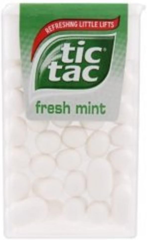 Tic Tac Classic Fresh Mint Sweets, for Little Moments of Refreshment in a Convenient Pack, Bulk Pack of 24 x 18g