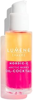 Lumene Nordic-C [Valo] Arctic Berry Face Oil - Antioxidant-Rich, Hydrating Serum with Vitamin C, Vitamin E & Hyaluronic Acid - Replenishes and Plumps Dry Skin - Vegan Skin Care (30 ml)