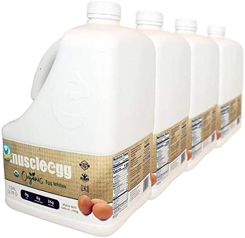 4 Gallons Plain Organic MuscleEgg Liquid Egg Whites