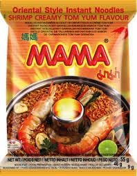 Mama Creamy Shrimp Tom Yum Noodles 55gm x 15 | Indulge in Rich, Creamy Thai Flavor | Luxurious Creamy Elegance | Quality Ingredients | Instant Enjoyment | Real Shrimp