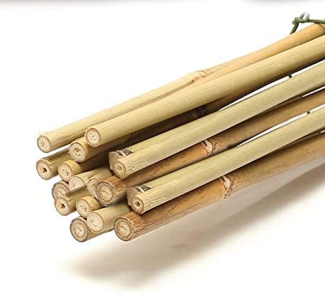 UK GROW Premium 3ft Bamboo Canes - 5x Bamboo Sticks - Available in 3ft, 4ft, and 5ft Sizes and Multi-Pack Options