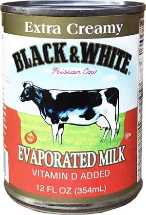 Black & White Extra Creamy Evaporated Milk 12 fl. oz, 4 Pack