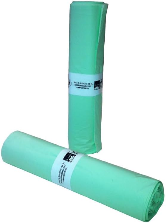 SAI-PAC 240 Litre Compostable Biodegradable Trash Bags – 10 Large Yard & Food Waste Sacks, Leak-Proof, Tear-Resistant, EN 13432 Certified, Eco-Friendly for Home & Commercial Use. Pack of 3.