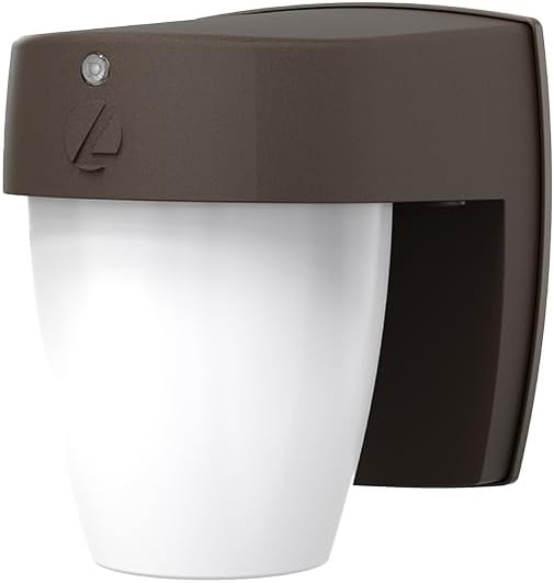 Lithonia Lighting OSC LED SWW2 Outdoor LED Wall Pack Entry Light with Photocell Dusk-to-Dawn, Dark Bronze