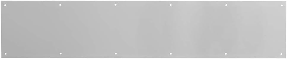 Prime-Line MP4837 Door Kickplate, 6 In. x 34 In., Satin Nickel Aluminum (Single Pack)