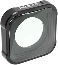 15X Macro Lens for GoPro Hero 9 Black/Hero 10 11 12 13 Black Sport Action Camera Close-Up Filter for HERO9 HERO10 HERO11 HERO12 HERO13 Black