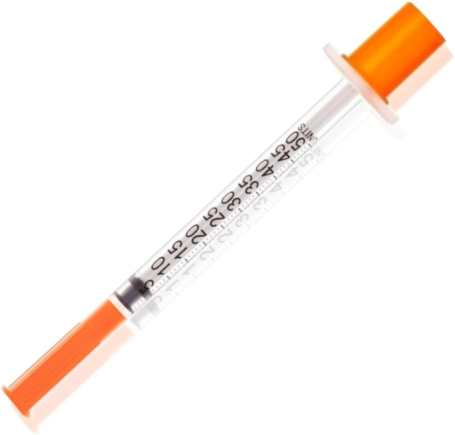 1/2ml 29G 1/2 inch(13mm) Lab Syringes Needle Tool, Individual Sealed Package - 20 Pack