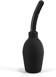 TopQuaFocus Enema Bulb 10oz / 294ml Capacity Personal Cleaning with 4.7" Tips Black…