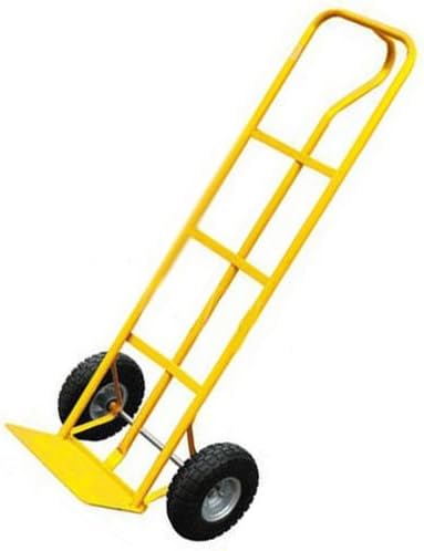 600Lb Heavy Duty Sack Truck - Industrial Hand Trolley With Pneumatic Tyre Wheel | For Lifting, Delivery, Moving Large Items, Strong, Durable Long Lasting | P-handle High Back Hand Truck With Wheels
