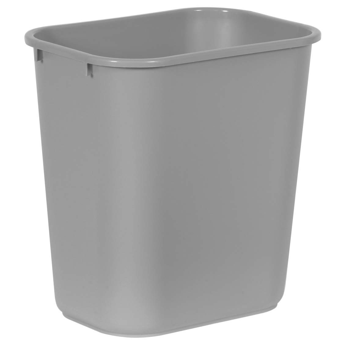 Rubbermaid Commercial 295600GY Deskside Plastic Wastebasket Rectangular 7 gal Gray
