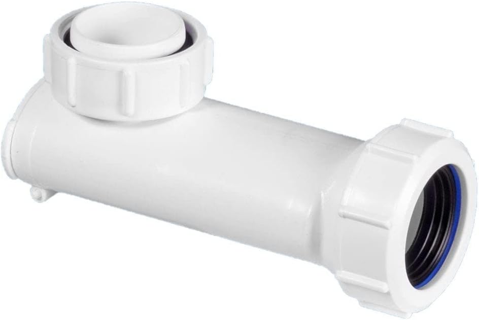 McAlpine 1-1/4" Self Closing Space Saver Basin Waste Trap WHB-1 | Compact Anti-Odour Trap for Cloakrooms & Basins | Horizontal Outlet | Hygienic, Durable Design