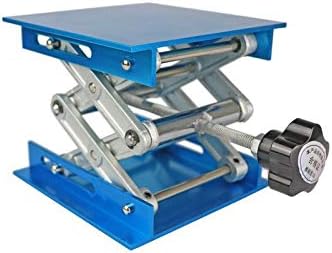 Lab Jack Stand Table Lift Laboratory Lift Table Aluminium Oxide Lab Stand Lifter Scientific Scissor Lifting Jack Platform (4''X4'')