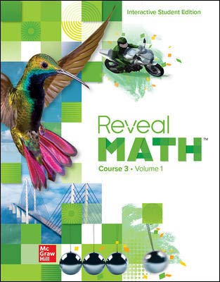 Reveal Math, Course 3, Volume 1, Interactive Student Edition, c. 2020, 9780076673759, 0076673758