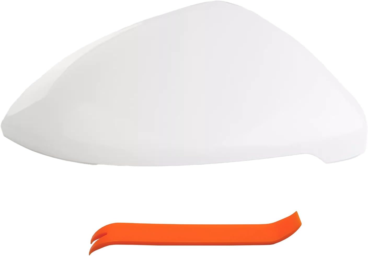 Right Passenger Side Mirror Cover Cap Compatible with VW Golf7 Golf 7 MK7 GTi White