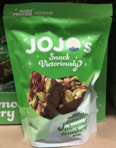 Joja's Snack Dark Chocolate PISTACHIO ALMOND CRANBERRY BITES 14.4oz BIG Pack Set
