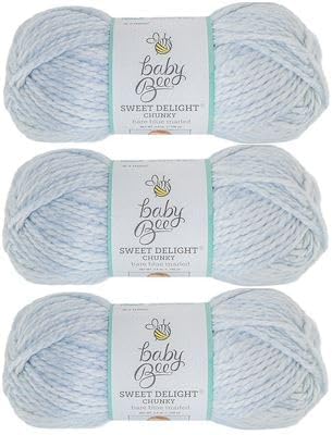 Hobby Lobby Baby Bee 5 - Bulky Yarn for Crocheting & Knitting - Set of 3
