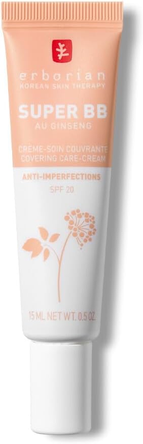 Erborian Super BB Cream with Ginseng - Full coverage BB cream for acne prone skin