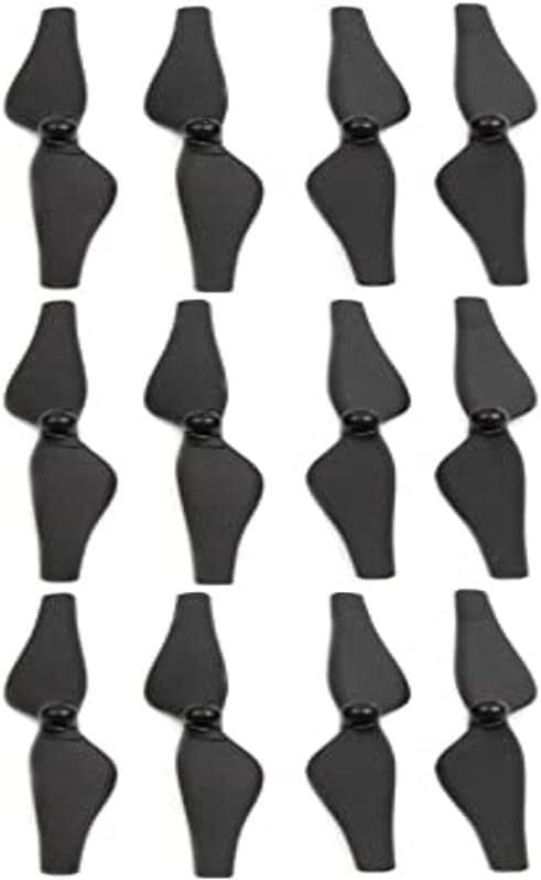 DR1 - Propellers for DJI Tello drones, Low noise, Quick Release, Folding, Aerodynamic Design, Minimum Noise, High Performance - 3 complete sets - Black and Silver