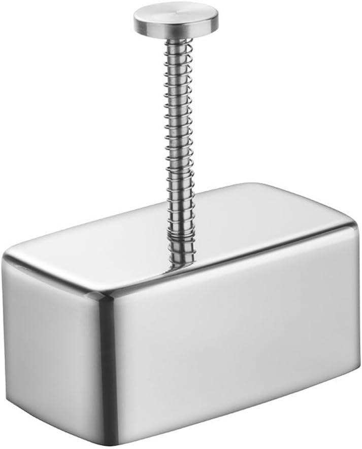 HEBEOT Onigiri Stainless Steel Musubi Kit Non Spam Musubi Sushi Maker Press Kit 10.2 * 11.5 * 5.7cm