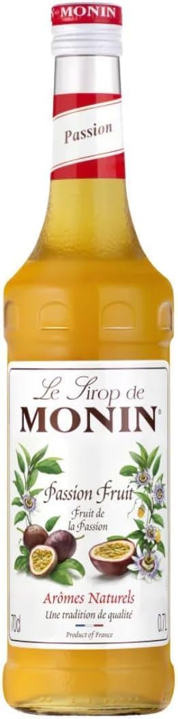 Monin Premium Passionfruit Syrup for Cocktails and Mocktails Passionfruit Martini Flavouring Syrup 700ml