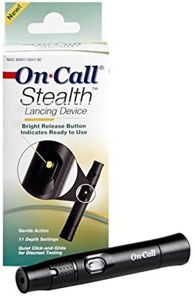 On Call Stealth Adjustable Lancing Device, 11 Depth Settings
