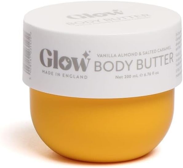 The Glow Vanilla Almond & Salted Caramel Body Butter 200mls