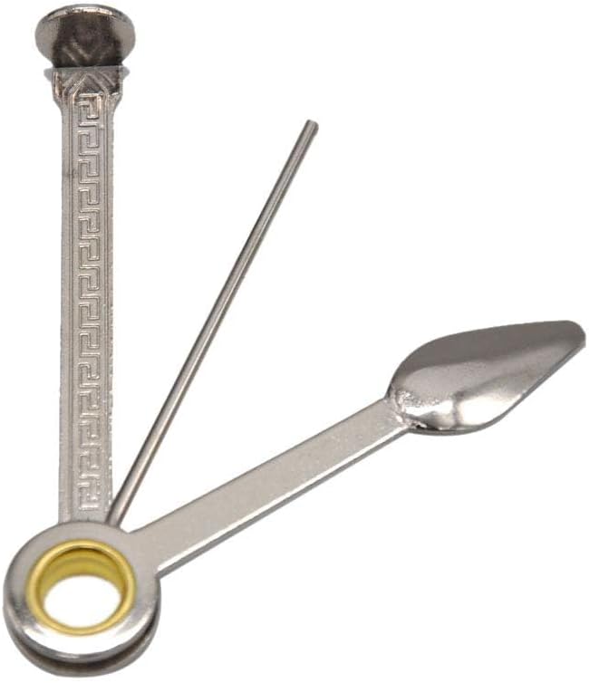 3-In-1 Pipe Scraper Set for Tobacco Pipe Folding Cleaning Ashtray Accessories, silver