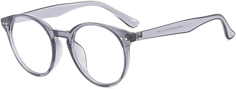 Long Keeper Round Blue Light Blocking Glasses For Women Men Computer Gaming Eyewear Clear Glasses Anti BlueLight Glasses