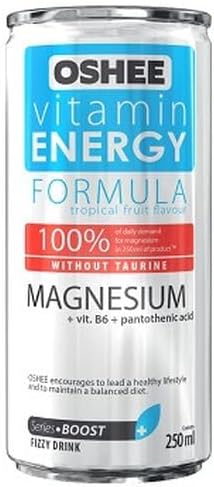 24x Oshee Magnesium Vitamin Energy 250ml Blue