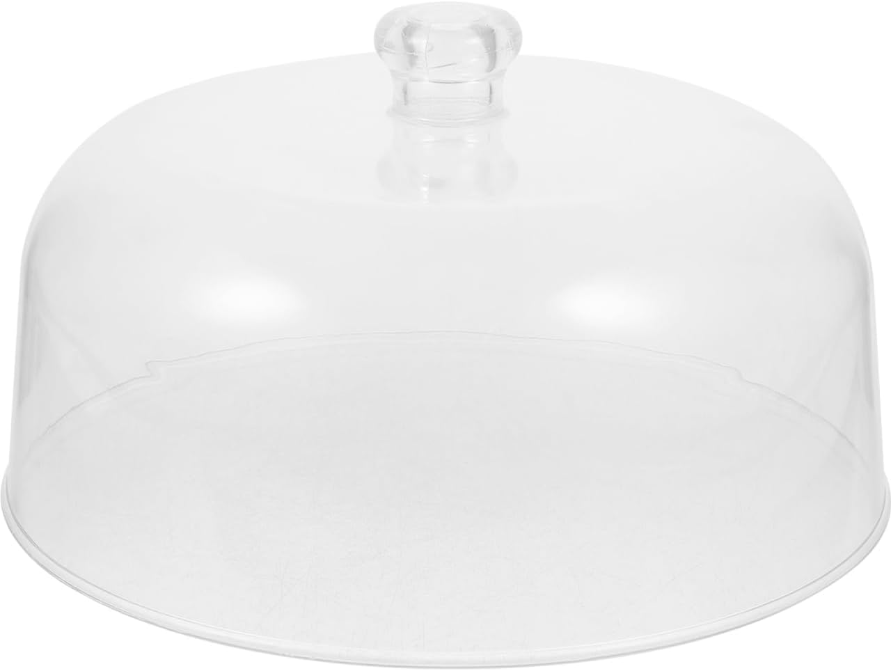 Luxshiny Clear Acrylic Cake Dome Cover - Transparent Food Protector - Dessert Display Stand Cover for Cake Stand, Snacks, Fruits, and Bread Storage, 28cm