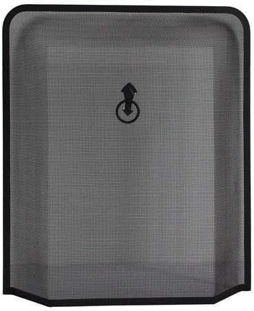 Black Fire Guard For Fireplace, Open Fire, Log Burner. Safe Spark Screen Fireguard Cover, Safety Barrier Guards From Fires