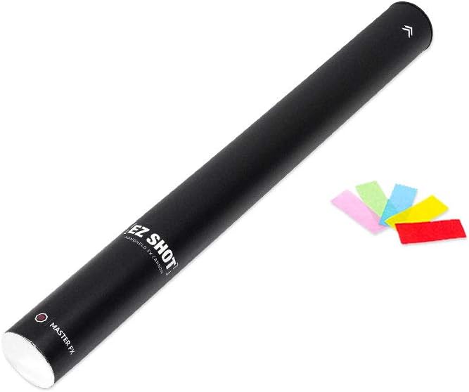 EZ Shot Handheld Special FX Cannon - Fireproof (Medium - 24" Cannon, Multicolor Tissue Confetti)