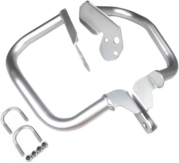 motorcycle bumper Highway Engine Guard Crash Bar For NC 700 S For NC700X 2012-2018 2017 2016 2015 Motorcycle Bumper Frame Protector Guard Bumper Motorcycle(Silver)