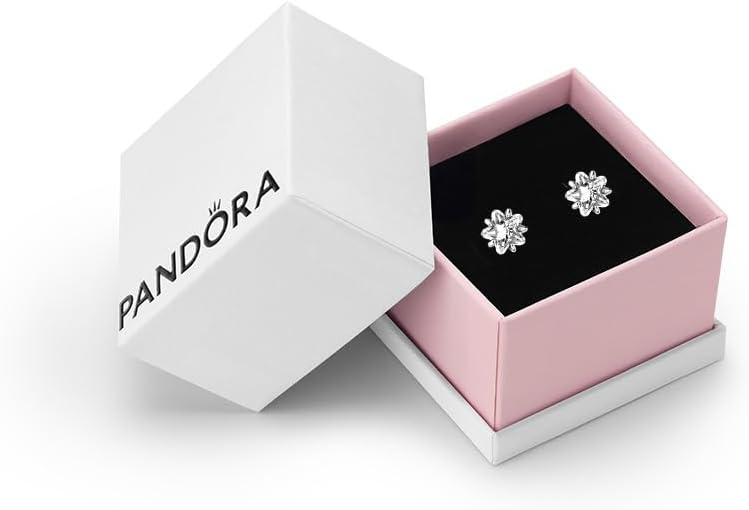 Pandora Celestial Sparkling Star Stud Earrings - Sterling Silver & Cubic Zirconia Earrings - Gift for Her - With Gift Box