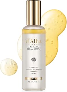 d'alba Piedmont Italian White Truffle First Aromatic Spray Serum, Fragrant VEGAN Glowy Antioxidant Face Mist, Deep Hydration Skin Firmness, Korean Skin Care (4.05 fl.oz)
