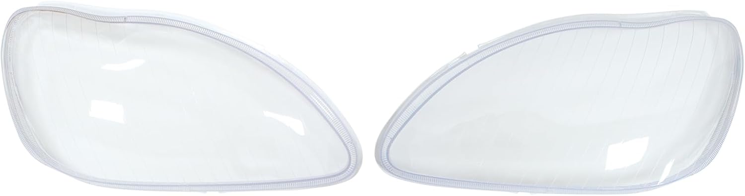 NewYall Left and Right Clear Headlight Lens Shell Cover for Mercedes S-Class W220 1998-2006
