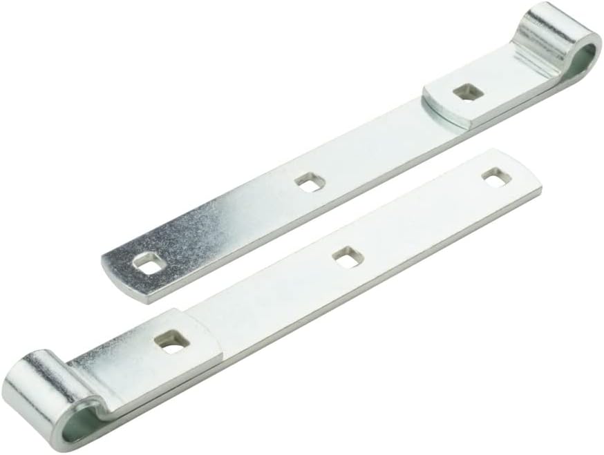 National Hardware N129-726 290BC Screw Hook/Strap Hinges in Zinc plated, 2 pack