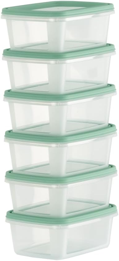 Checkmart To Go Mini Bites Snap-On Airtight containers with Lids 250ml | Baby Food Storage Containers with lids | Snacks, Dips, Sauces | Microwave Freezer Dishwasher Safe Reusable