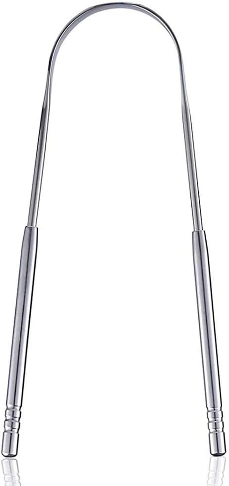 Tongue Scraper Stainless Steel,Tongue Cleaners Fresh Breath Restored Taste U Shape