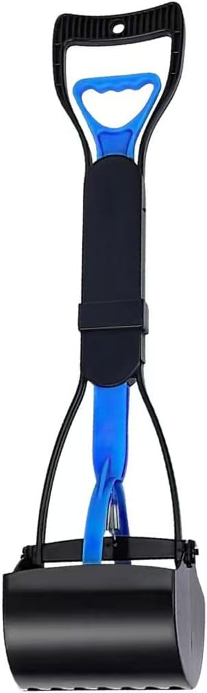 Unibos Large Long Handle Pet Pooper Scooper, 17.7 Inch Pet Dirt Scoop Pooper Scooper Grabber Picker Poo Easy Pickup Animal Dog Cat Waste Pet Trigger Jumbo Jaws Dog Accessories Poo Scooper New