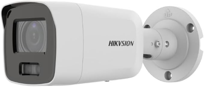 Ⲏіkvіsіon DS-2CD2087G2-LU 4K 8MP Acusense CoIorVu Full Color PoE IP Bullet Camera Outdoor, 2.8mm Lens, WDR, IP67, H.265+ Built-in Mic Compatible with Hikvision NVR System, Original English Version