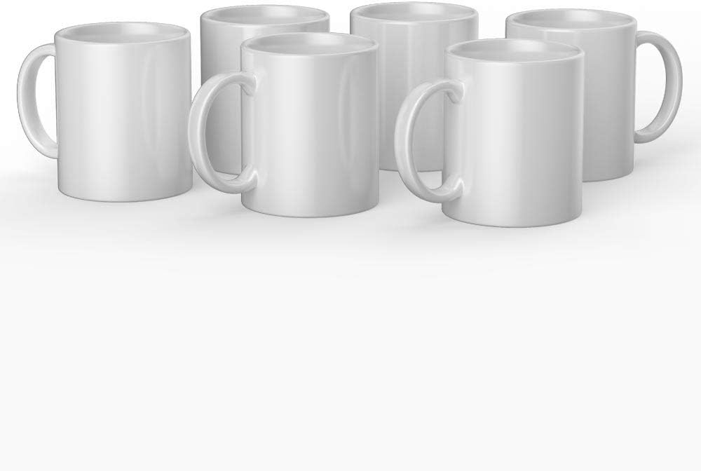 Cricut Ceramic Mug Blank, White - 12 oz/340 ml (6 ct)