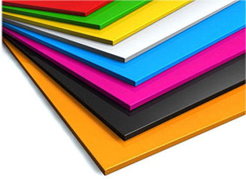 A5 Coloured Acrylic Sheet, 3mm Thick, 210 x 148mm – Plastic Sheet for Crafts, DIY, Model Making, Signs & Displays – White