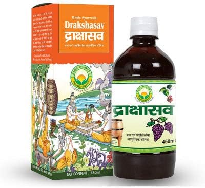Basic Ayurveda Drakshasava (450 ML) by Exportmall