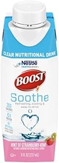 Boost Soothe Clear Nutritional Drink, Strawberry Kiwi, 8 FL OZ, 6-Pack
