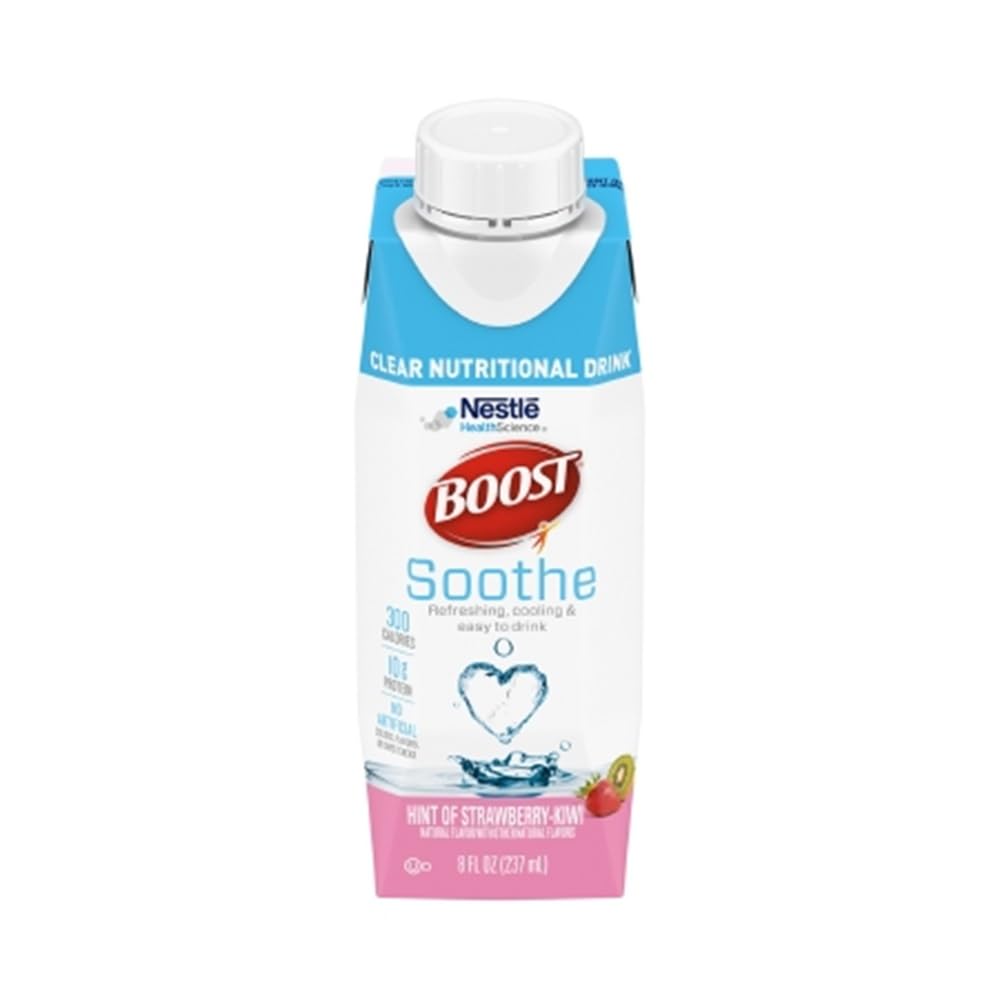 Boost Soothe Clear Nutritional Drink, Strawberry Kiwi, 8 FL OZ, 6-Pack