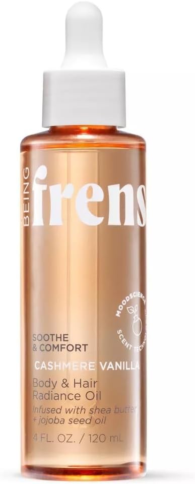 Being Frenshe Generic Shea Butter with Jojoba Oil and Shine for Dry Skin and Hair, Vanilla Cashmere - 4 ml