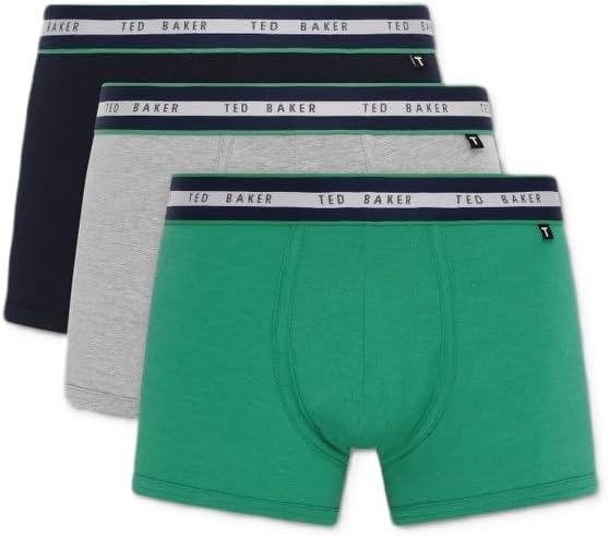 Ted Baker Mens Trunks, Cotton, 3-Pack, (TBB02)
