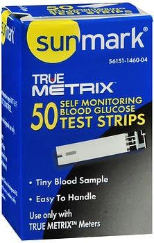 Sunmark True Metrix Self Monitoring Blood Glucose Test Strips - 50 ct, Pack of 6